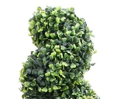 Dirbtinis buksmedis vazone, žalias, 89cm, spiralės formos