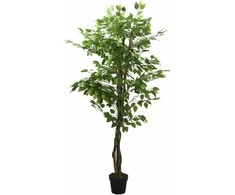 Dirbtinis fikusas, žalios spalvos, 120 cm, 630 lapai