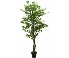 Dirbtinis fikusas, žalios spalvos, 80 cm, 378 lapai