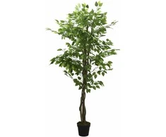 Dirbtinis fikusas, žalios spalvos, 80 cm, 378 lapai