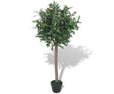 Dirbtinis lauramedis su vazonu, 120 cm, žalias