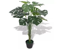 Dirbtinis Monstera augalas su vazonu, 70 cm, žalias