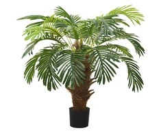 Dirbtinis paprastasis cikas su vazonu, žalias, 90 cm
