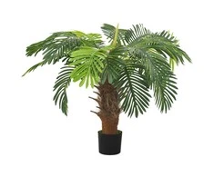 Dirbtinis paprastasis cikas su vazonu, žalias, 90 cm