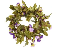 Gėlių girliandos, 6vnt., šviesiai violetinės, 215cm