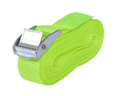 Dirželiai 10 vnt, 0,25 tonų, 5mx25mm, fluorescenciniai žali