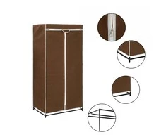 Drabužių spintos, 2vnt., rudos, 75x50x160cm