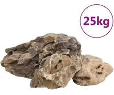 Drakono akmenys, pilkos spalvos, 25kg, 10–40cm