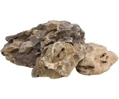 Drakono akmenys, pilkos spalvos, 25kg, 10–40cm