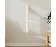 Draskyklė katėms su draskymo stovu, kreminė, 85,5cm