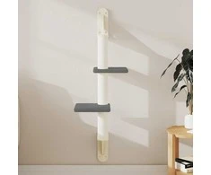 Draskyklė katėms su draskymo stovu, tamsiai pilka, 108cm