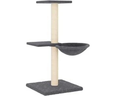 Draskyklė katėms su stovais iš sizalio, tamsiai pilka, 72cm