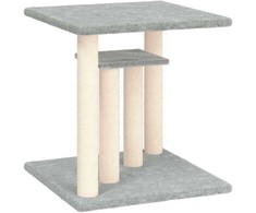 Draskymo stovai katėms su platformomis, šviesiai pilki, 50cm