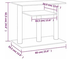 Draskymo stovai katėms su platformomis, kreminiai, 62,5cm