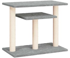 Draskymo stovai katėms su platformomis, šviesiai pilki, 62,5cm