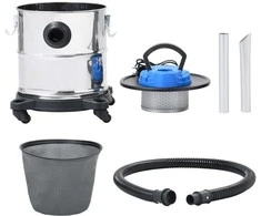 Pelenų siurblys su HEPA filtru, nerūdijantis plienas, 1200W