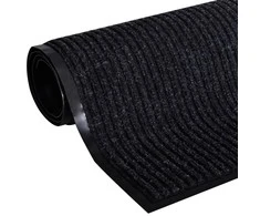 Durų kilimėlis, juodos spalvos, 117x220cm, PVC