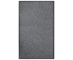 Durų kilimėlis, pilkos spalvos, 90x150cm