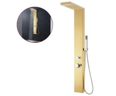 Dušo sistema, auksinės spalvos, nerūdijantis plienas 201