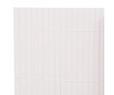 Dvipusė sodo tvora, 90x300cm, baltos spalvos