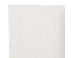 Dvipusė sodo tvora, baltos spalvos, 110x300cm