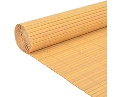 Dvipusė sodo tvora, geltona, 90x300cm, PVC