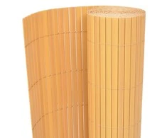 Dvipusė sodo tvora, geltona, 90x500cm, PVC
