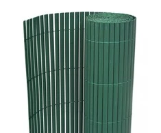Dvipusė sodo tvora, žalia, 90x300cm, PVC