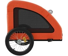 Dviračio priekaba augintiniams, oranžinė, audinys/geležis