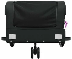 Dviračio priekaba, juodos spalvos, 30kg, geležis