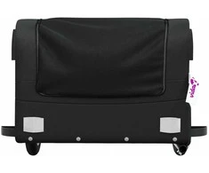 Dviračio priekaba, juodos spalvos, 30kg, geležis