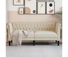 Dvivietė chesterfield sofa, linas