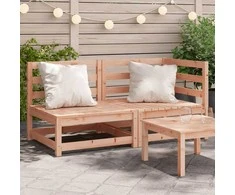 Dvivietė sodo sofa, douglas eglės medienos masyvas