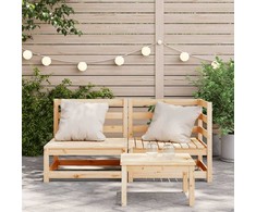 Dvivietė sodo sofa, pušies medienos masyvas
