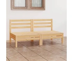 Dvivietė sodo sofa, pušies medienos masyvas (806587)