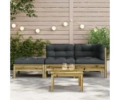 Dvivietė sodo sofa su pagalvėlėmis ir pakoja