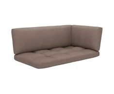 Lauko baldų komplektas Dvivietė sofa iš palečių su pagalvėlėmis, impregnuota pušis