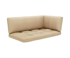 Lauko baldų komplektas Dvivietė sofa iš palečių su pagalvėlėmis, impregnuota pušis