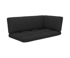 Lauko baldų komplektas Dvivietė sofa iš palečių su pagalvėlėmis, impregnuota pušis