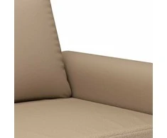 Dvivietė sofa, kapučino spalvos, 120cm, dirbtinė oda