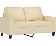 Dvivietė sofa, kreminės spalvos, 120cm, audinys