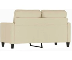 Dvivietė sofa, kreminės spalvos, 120cm, audinys