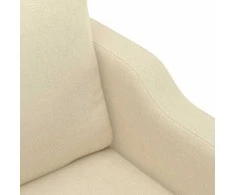 Dvivietė sofa, kreminės spalvos, 120cm, audinys