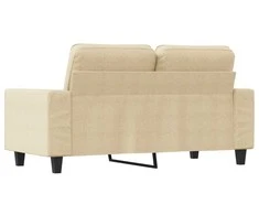 Dvivietė sofa, kreminės spalvos, 120cm, audinys