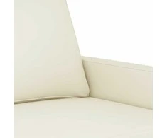 Dvivietė sofa, kreminės spalvos, 120cm, aksomas