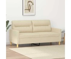 Dvivietė sofa, kreminės spalvos, 140cm, audinys