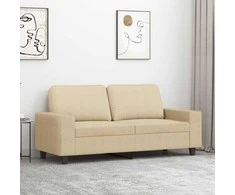 Dvivietė sofa, kreminės spalvos, 140cm, audinys