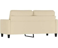 Dvivietė sofa, kreminės spalvos, 140cm, audinys