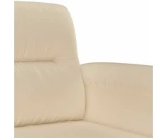 Dvivietė sofa, kreminės spalvos, 140cm, mikropluošto audinys