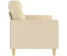 Dvivietė sofa, kreminės spalvos, 140cm, audinys